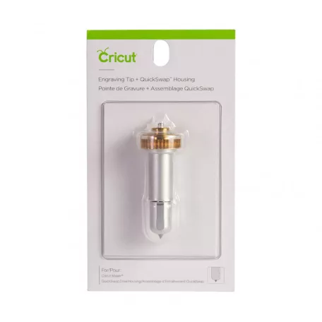 Cricut gravírozó eszköz és QuickSwap tokmány / Engraving tip + QuickSwap Housing  (1 csomag)