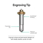 Cricut gravírozó eszköz és QuickSwap tokmány / Engraving tip + QuickSwap Housing  (1 csomag)