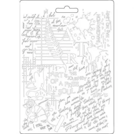 Textúra alap A5, Stamperia Soft Mould / ART -  (1 db)