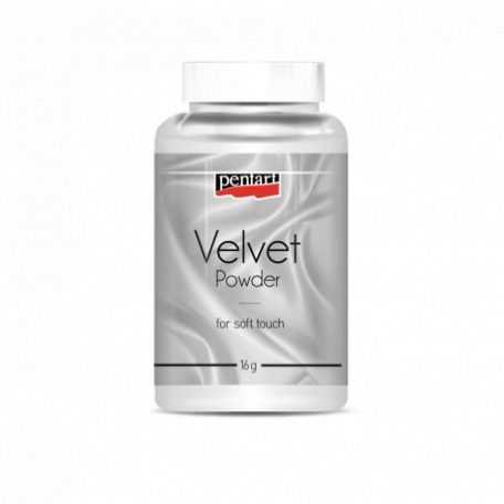 Bársonypor , Velvet Powder /  fehér - white (16 g)