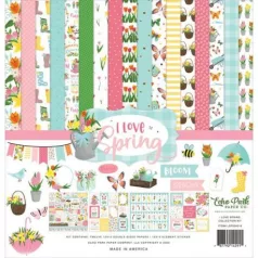   Echo Park Scrapbook Papírkészlet 12" (30 cm) I Love Spring Collection Kit (1 csomag)
