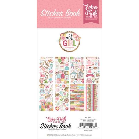 Matrica készlet , Echo Park All Girl / Sticker Book -  (16 ív)