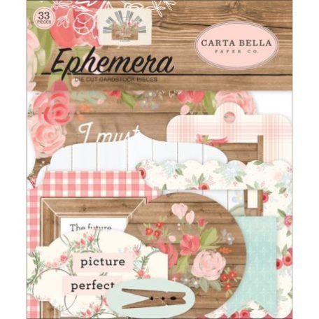 Papírmotívum / Kivágat , Carta Bella Farmhouse Market / Ephemera -  (1 csomag)