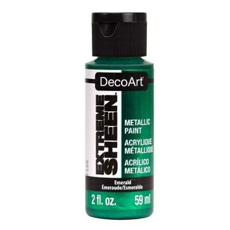 Akril festék - metál 59ml, Emerald / DecoArt Extreme Sheen® (1 db)