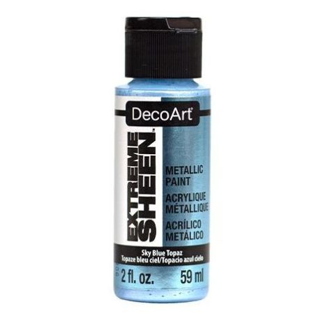 Akril festék - metál 59ml, Sky Blue Topaz / DecoArt Extreme Sheen® (1 db)