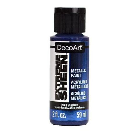 Akril festék - metál 59ml, Deep Sapphire / DecoArt Extreme Sheen® (1 db)