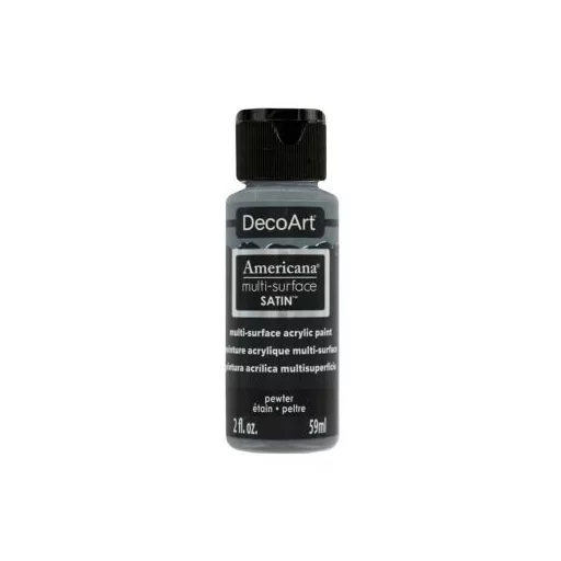 Akrilfesték - selyemfényű 59ml - Pewter - DecoArt Americana® Multi-Surface Satin (1 db)