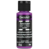   Akrilfesték - selyemfényű 59ml - Purple Sunset - DecoArt Americana® Multi-Surface Satin - (1 db)