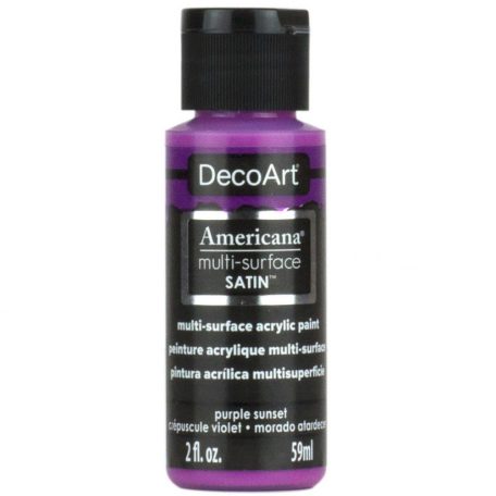 Akrilfesték - selyemfényű 59ml - Purple Sunset - DecoArt Americana® Multi-Surface Satin - (1 db)
