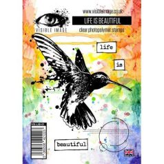   Szilikonbélyegző , Visible Image Stamp Set / Life is Beautiful -  (1 csomag)