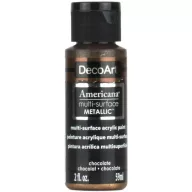   Akrilfesték - metál 59ml - Chocolate - DecoArt Americana® Multi-Surface Satin METALLIC - (1 db)
