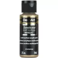   Akrilfesték - metál 59ml - Champagne - DecoArt Americana® Multi-Surface Satin METALLIC (1 db)