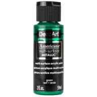   Akrilfesték - metál 59ml - Green - DecoArt Americana® Multi-Surface Satin METALLIC (1 db)