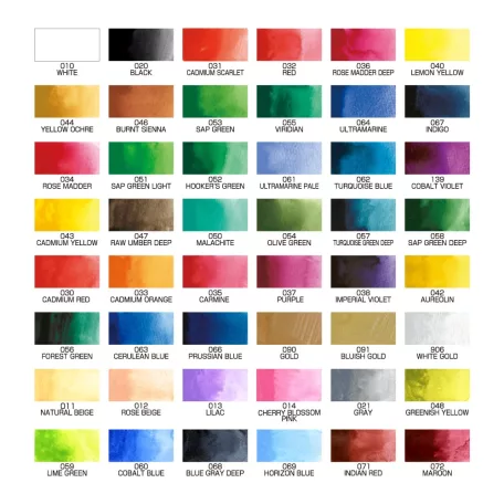 Kuretake Gansai Tambi Set / 48 Colours - akvarell festék készlet (1 csomag)