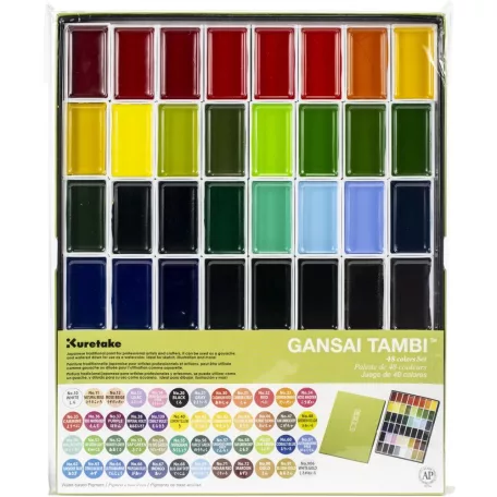 Kuretake Gansai Tambi Set / 48 Colours - akvarell festék készlet (1 csomag)