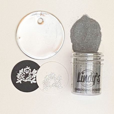 Domborítópor , Lindy's Stamp Gang Embossing Powder / Slam Dunk Silver -  (1 db)