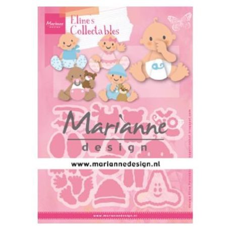 Vágósablon COL1479, Marianne Design Collectable / Eline's Babies -  (1 csomag)
