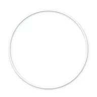 Fémkarika 40 cm, Metal ring / White - Fehér (1 db)