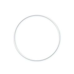 Fémkarika 30 cm, Metal ring / White - Fehér (1 db)