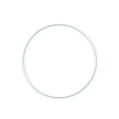 Fémkarika 30 cm, Metal ring / White - Fehér (1 db)