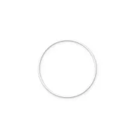 Fémkarika 20 cm, Metal ring / White - Fehér (1 db)
