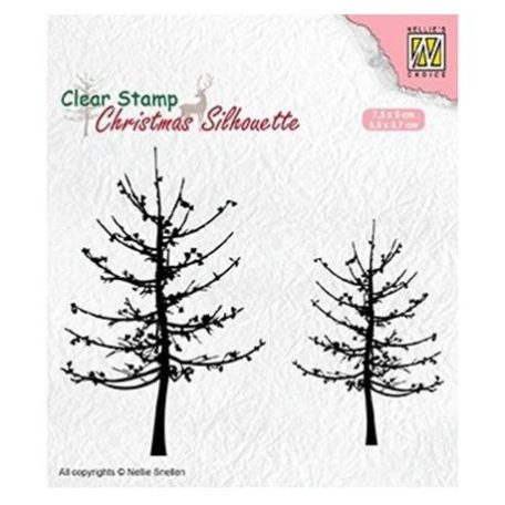 Szilikonbélyegző CSIL010, Silhouet Clear stamps / Leafless trees -  (1 db)