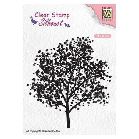 Szilikonbélyegző SIL063, Silhouet Clear stamps / tree -  (1 db)