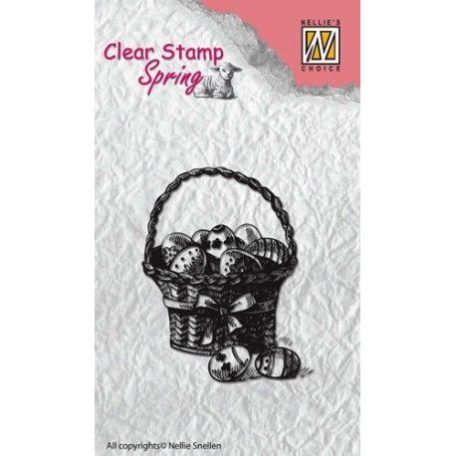 Szilikonbélyegző spcs002, Clear stamps spring / Easter Eggs (1 db)