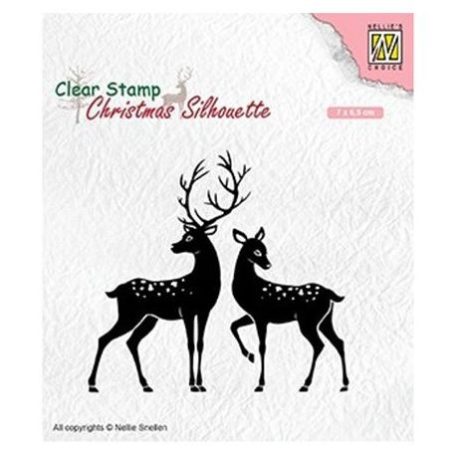 Szilikonbélyegző CSIL006, Silhouet Clear stamps / Deer -  (1 db)