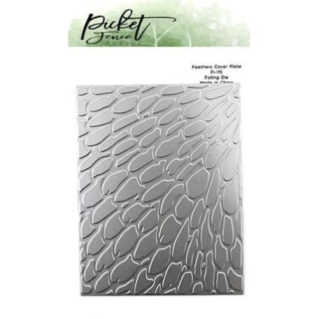 Klisé , Picket Fence Studios Foil and Cutting  / Feathers Cover Plate (1 csomag)
