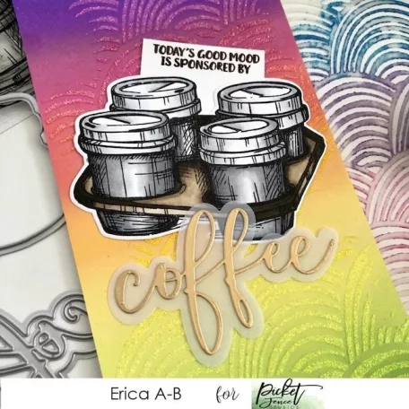 Vágósablon , Picket Fence Studios Dies / Coffee (1 csomag)