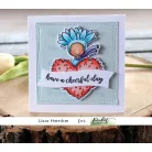 Vágósablon, bélyegzővel , Picket Fence Studios Clear Stamp + Dies / Have A Cheerful Day  (1 csomag)