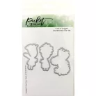 Picket Fence Studios Vágósablon + bélyegző I am a Hugger Clear Stamps + Die Set (1 csomag)