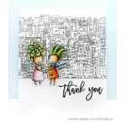 Picket Fence Studios Vágósablon + bélyegző I am a Hugger Clear Stamps + Die Set (1 csomag)