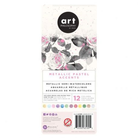 Art Philosophy metál akvarell festék készlet - Pastels - Metallic Accents (1 csomag)