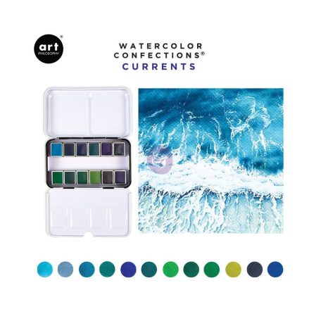 Art Philosophy akvarell festék készlet - Currents - Watercolor Confections (12 szín)