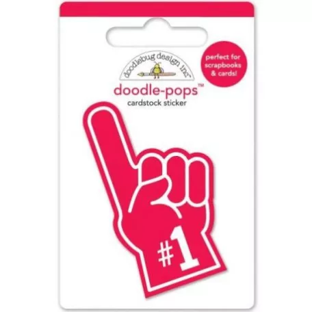 3D díszítőelem , Doodlebug Design Doodle-Pops / We're no.1 (1 db)