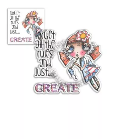 Szilikonbélyegző , Just Create Weirdre / Polkadoodles Clear Stamps (1 csomag)