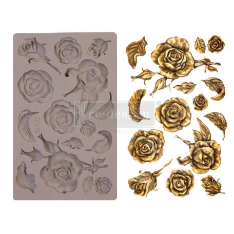 ReDesign with Prima szilikon öntőforma, 5x8 Inch Decor Mould / Fragrant Roses (1 db)