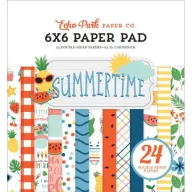   Papírkészlet 6", Echo Park Summertime / Paper Pads - Kétoldalas (24 lap)