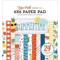   Papírkészlet 6", Echo Park Summertime / Paper Pads - Kétoldalas (24 lap)