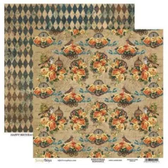   Scrapbook papír 12" (30 cm), ScrapBoys Paper / Industrial Romance - 4 (1 lap)