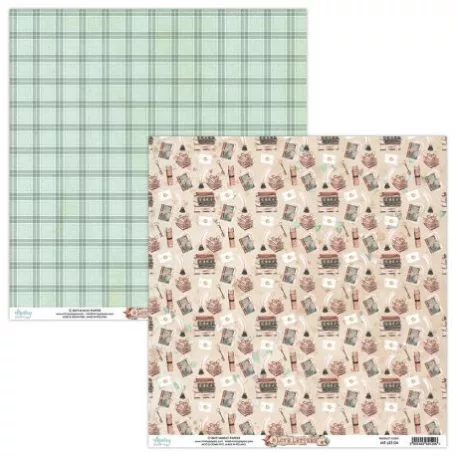 Scrapbook papír 12x12, Mintay Love Letters Collection - 4 (1 ív)