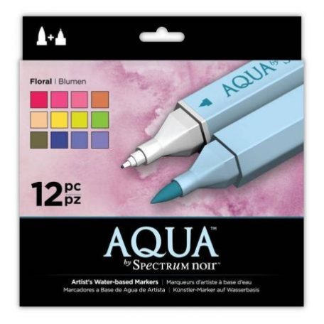 Aqua marker , Spectrum Aqua Markers / Floral -  (12 db)