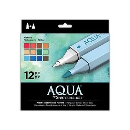 Aqua marker , Spectrum Aqua Markers / Nature -  (12 db)