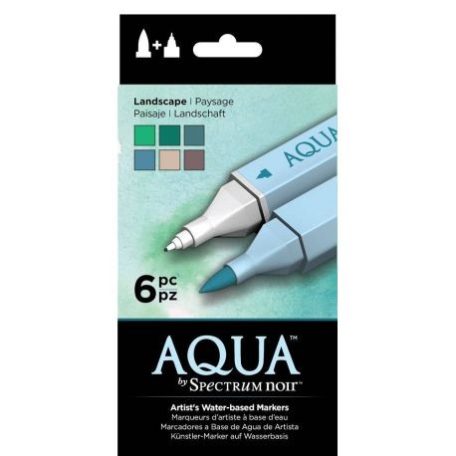 Aqua marker , Spectrum Aqua Markers / Landscape -  (6 db)