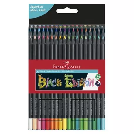 Színesceruza készlet , Faber Castell Black Edition / 36 db -  (1 csomag)