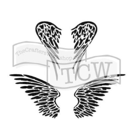 Stencil 6", TCW Stencil / Angel Wings -  (1 db)