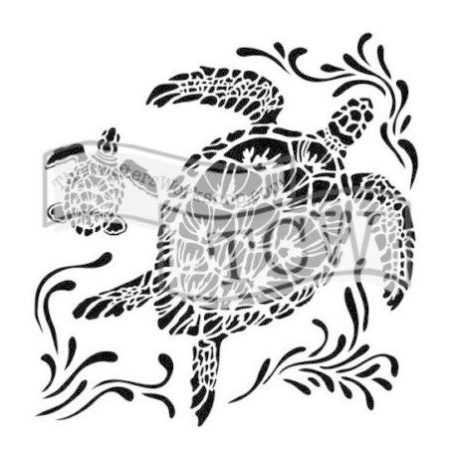 Stencil 6", TCW Stencil / Sea Turtles -  (1 db)