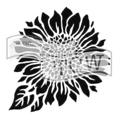 Stencil 6", TCW Stencil / Joyful Sunflower -  (1 db)
